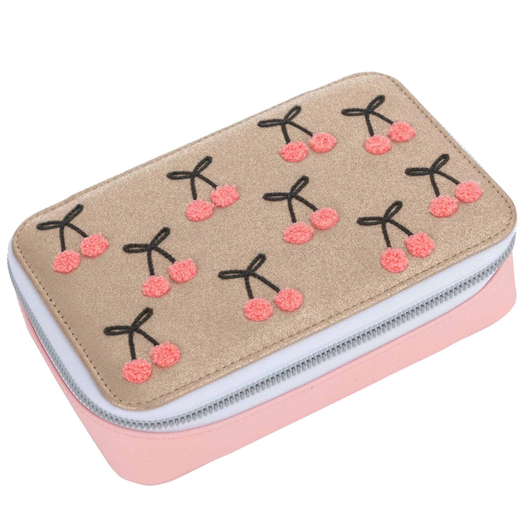 Gevulde Pennenzak - Pencil Box Filled Cherry Pompon