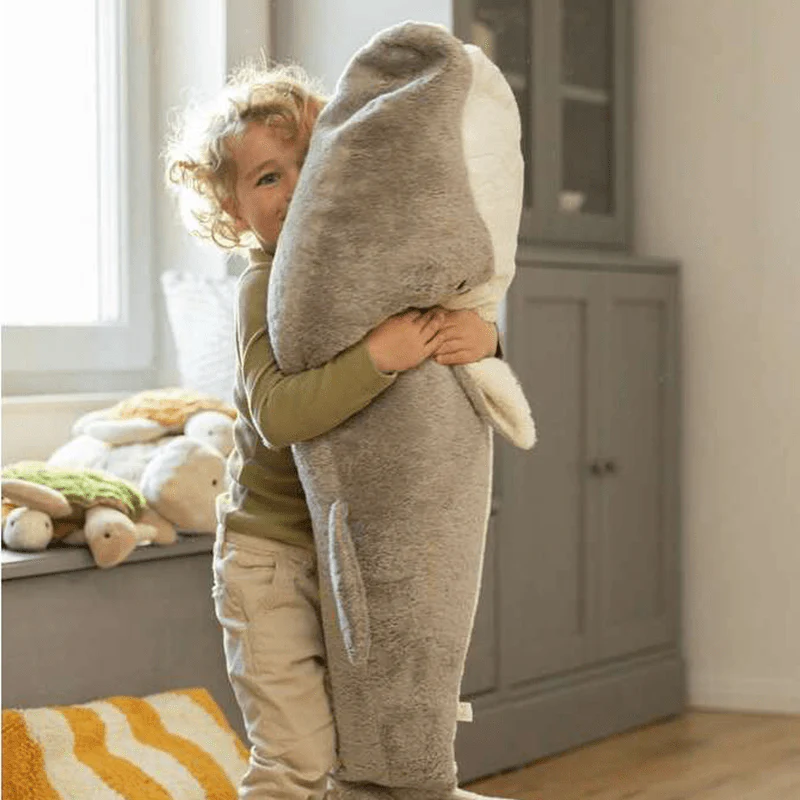 Grote Warmteknuffel Giant Whale Grey - 123 cm - Image 2