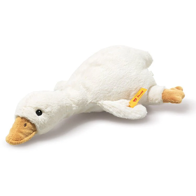Zachte rammelaar Gilda Gans Wit - 21 cm