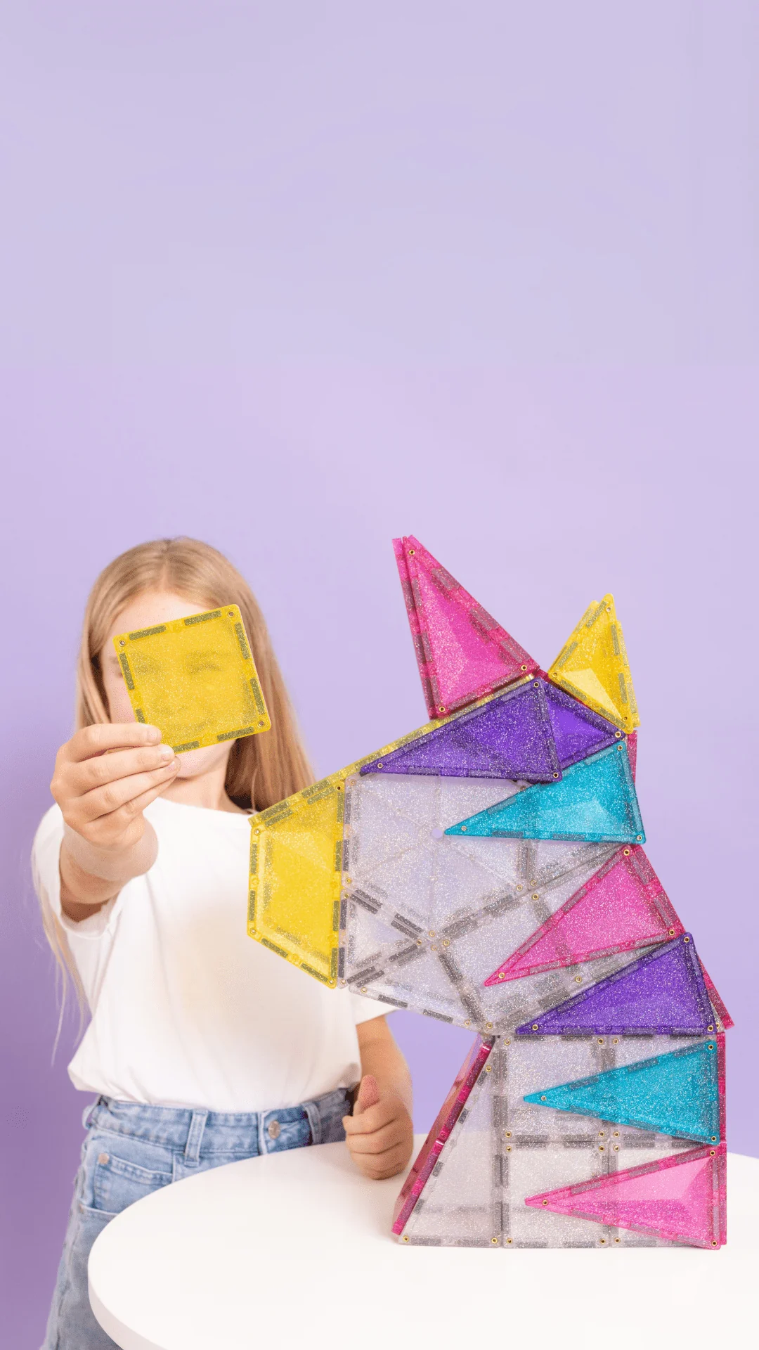 Magneettegels Glitter Unicorn Pack - set van 56 - Image 13