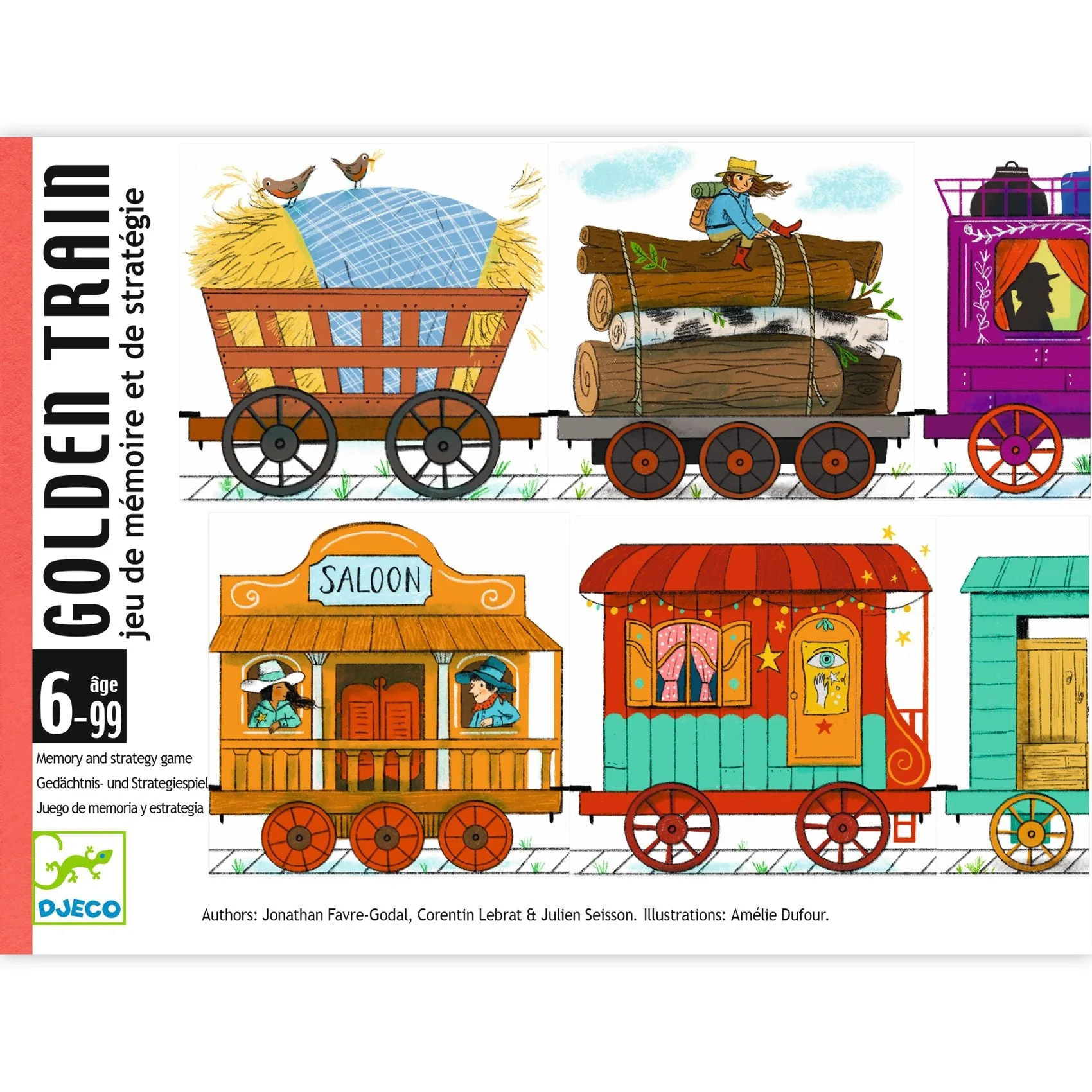 Geheugenspel met kaarten - Golden train - Image 4
