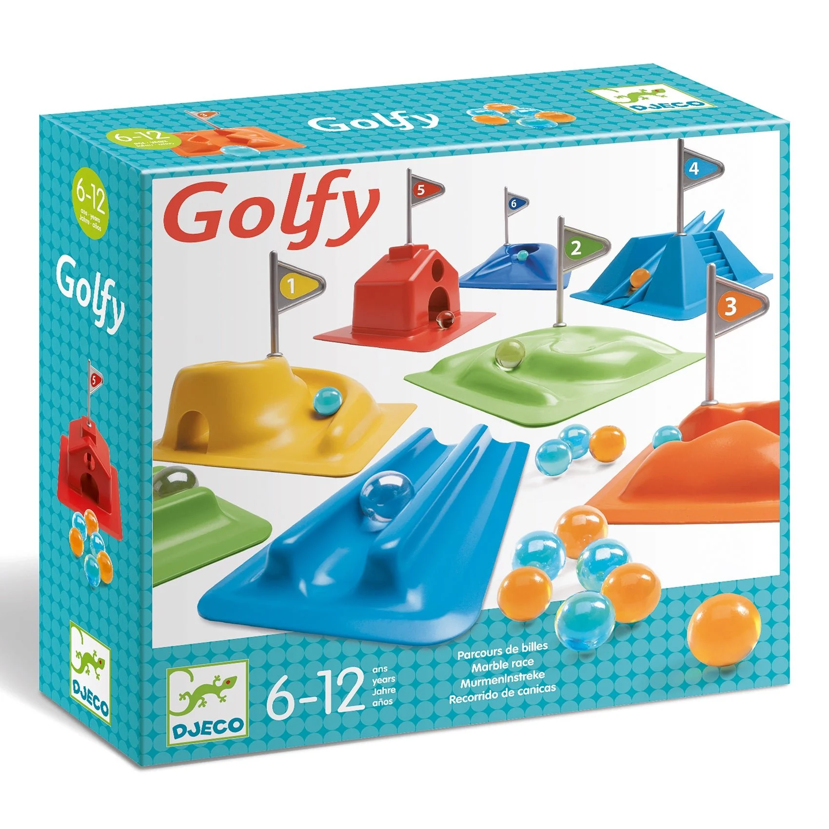 Knikker- en golfspel Golfy - met 10 knikkers - Image 2