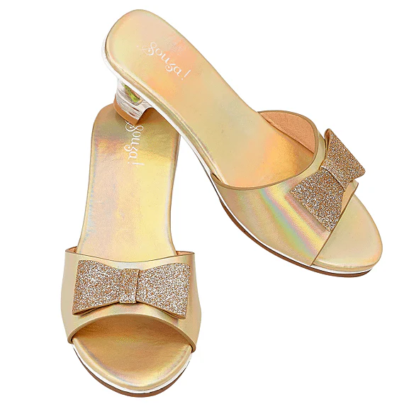 Gouden Slipper Met Hoge Hak - Emmeline
