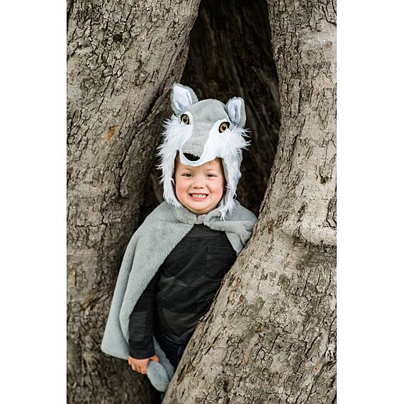 Grijze Verkleedcape Wolf - Woodland Storybook - Image 5