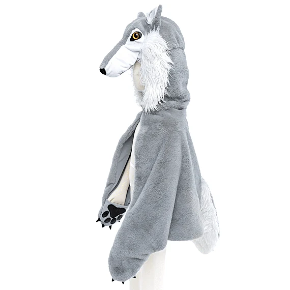 Grijze Verkleedcape Wolf - Woodland Storybook - Image 6