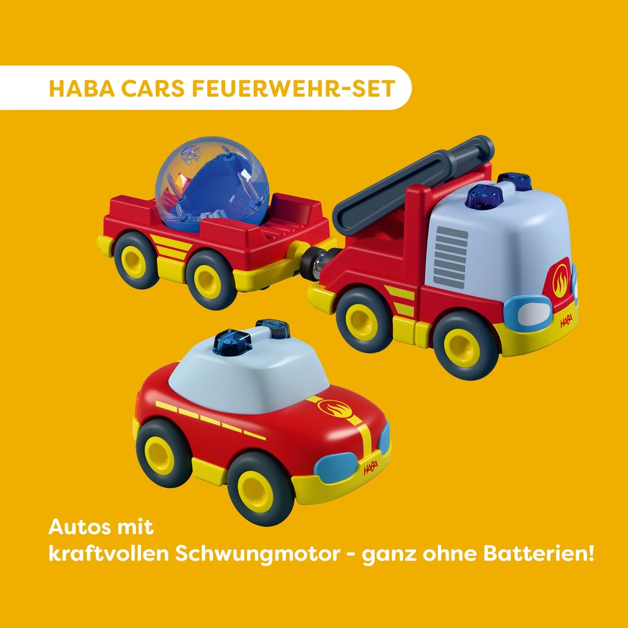 Haba Cars Brandweerset - set van 3 - Image 2