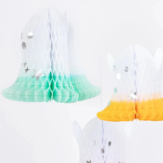 Halloween Decoratie Ombré Ghost Hanging Decorations - Set Van 6 - Image 3