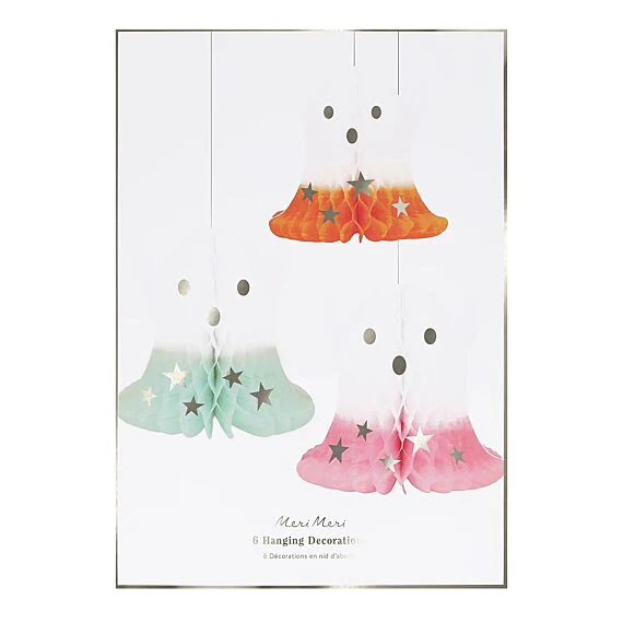 Halloween Decoratie Ombré Ghost Hanging Decorations - Set Van 6 - Image 4