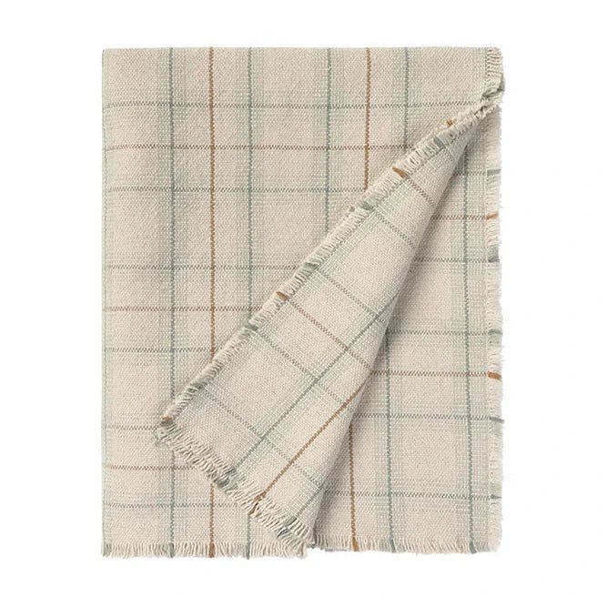 Deken Handloom Plaid Tartan Blue Sage - 140 x 200 cm