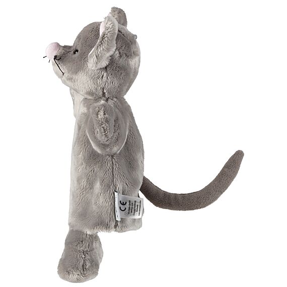 Handpop En Knuffeltje Muis - 34 cm - Image 3