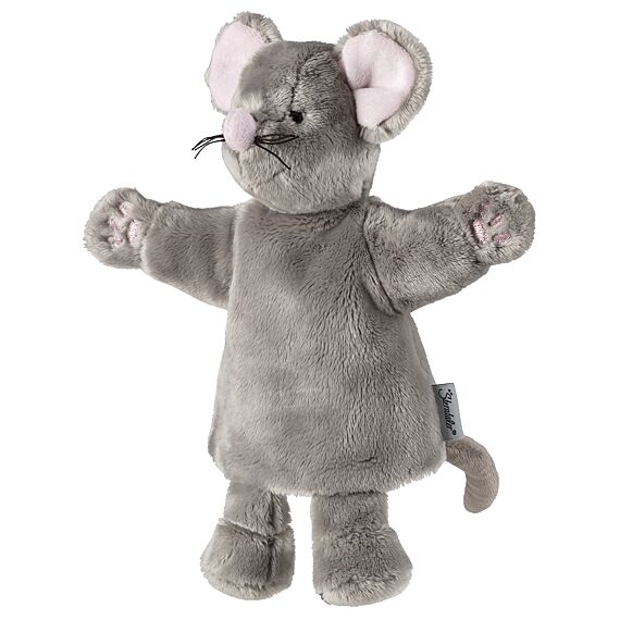 Handpop En Knuffeltje Muis - 34 cm - Image 4