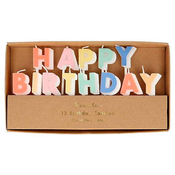 Happy Birthday Candles - set van 13 kaarsjes
