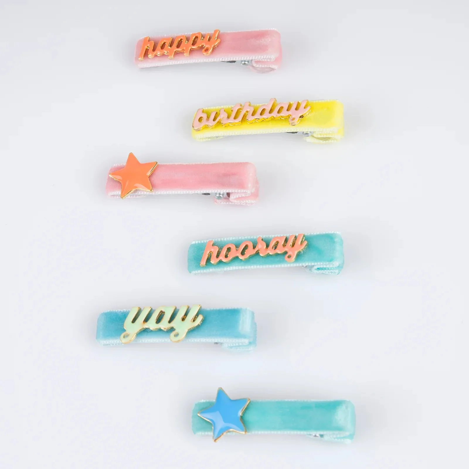Haarspeldjes Happy Birthday Enamel Hair Clips - set van 6 - Image 5