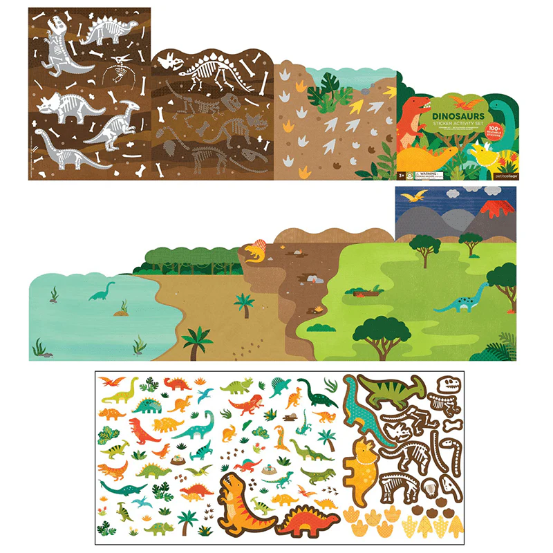 Stickerset met 100+ herbruikbare stickers - Dinos - Image 2