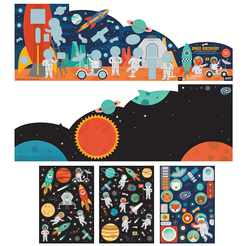 Stickerset met 100+ herbruikbare stickers - Space Discovery - Image 2