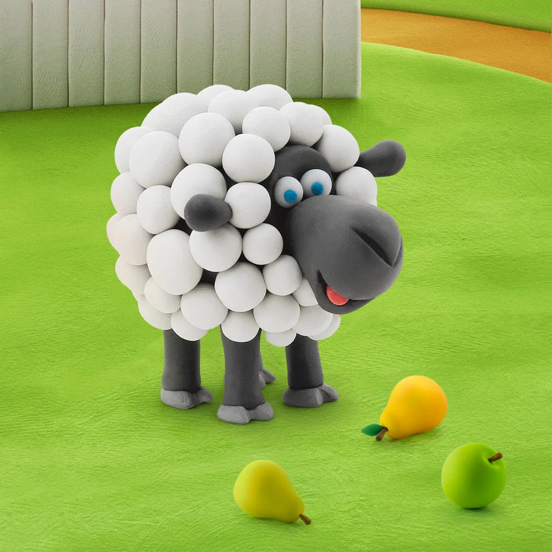 Kleiset Farm Animals Sheep - 3 potjes - Image 2