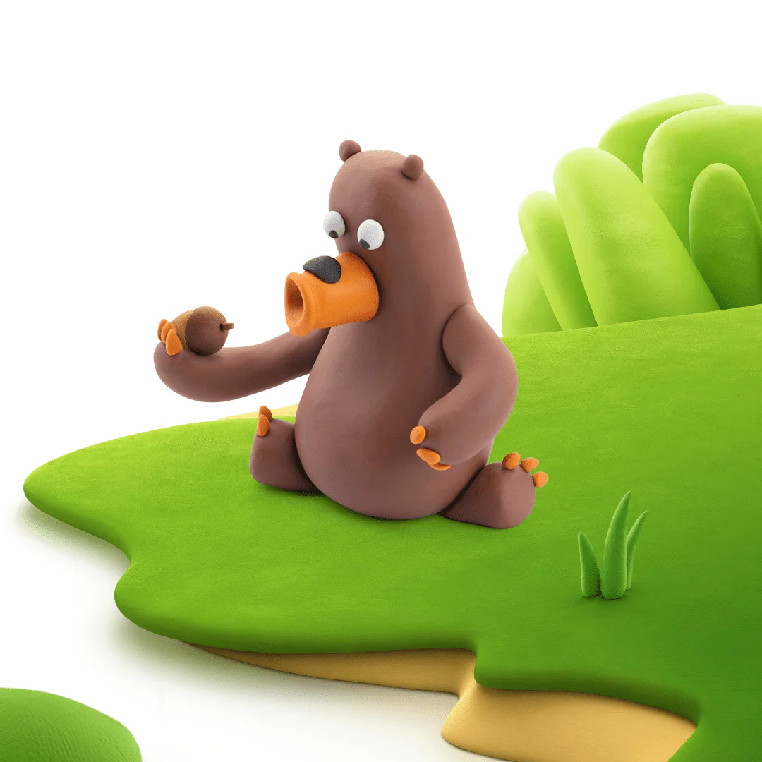 Kleiset Forest Animals Bear - 3 potjes - Image 2