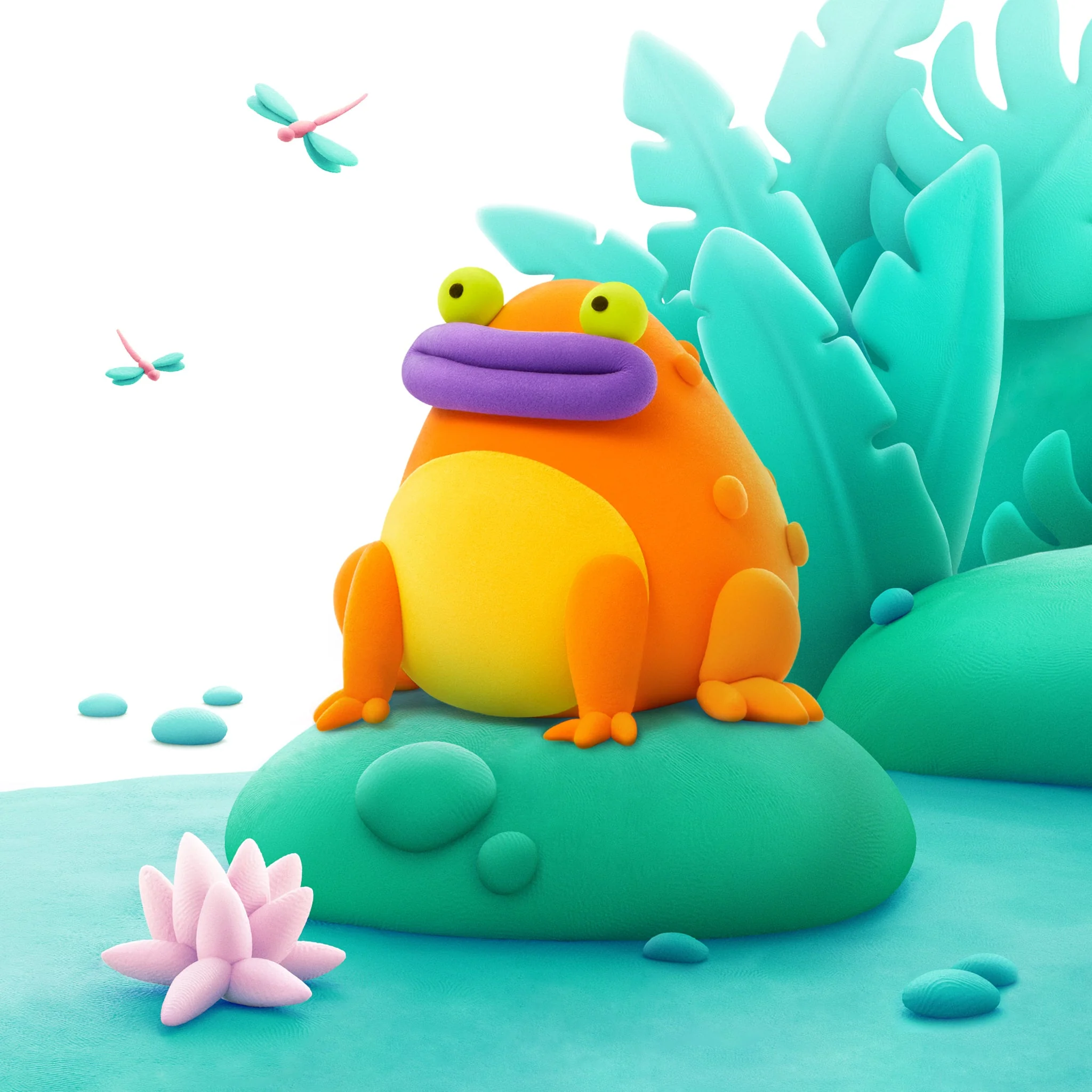 Kleiset Exotic Pets Orange Frog - 3 potjes - Image 2