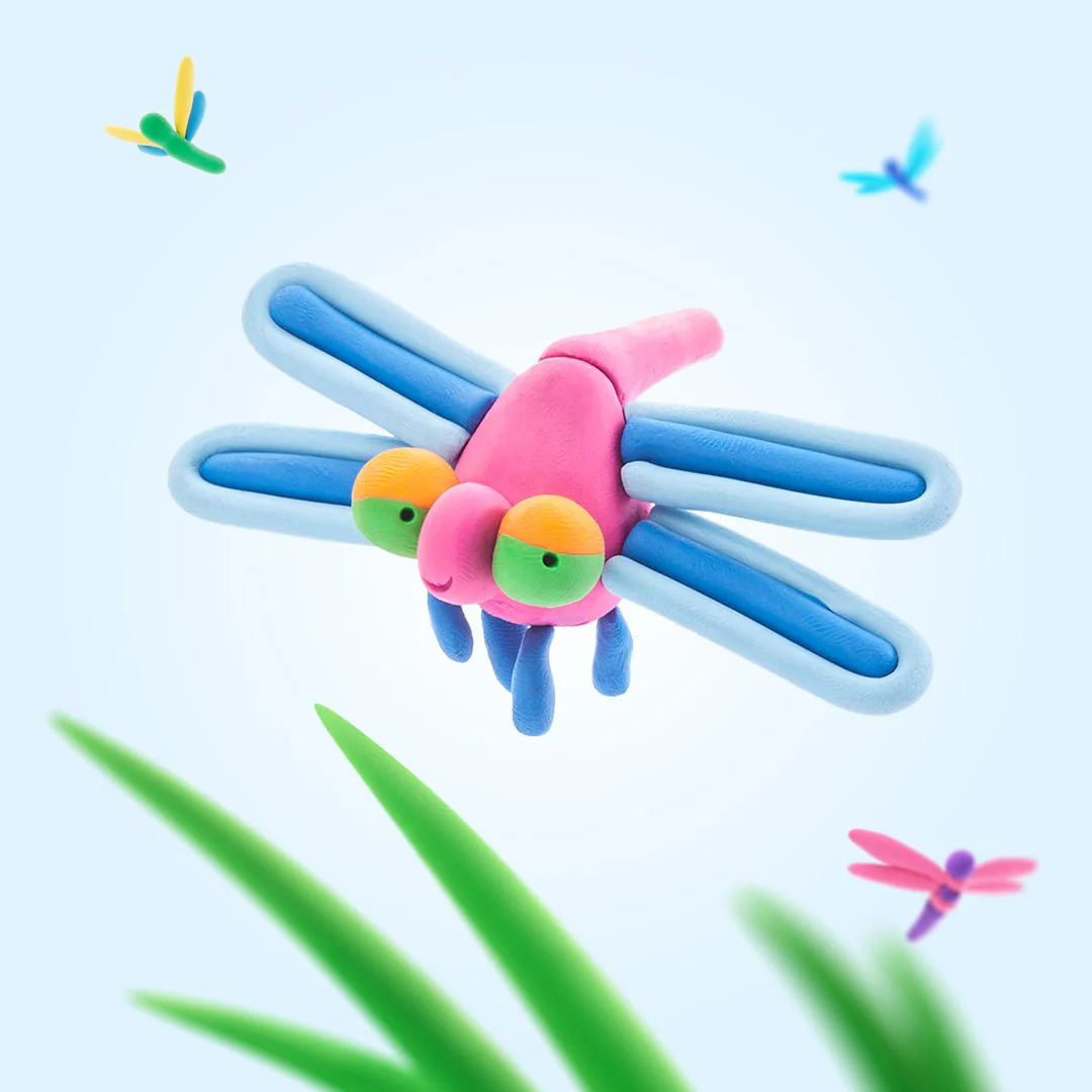 Kleiset Bugs Dragonfly - 3 potjes - Image 2
