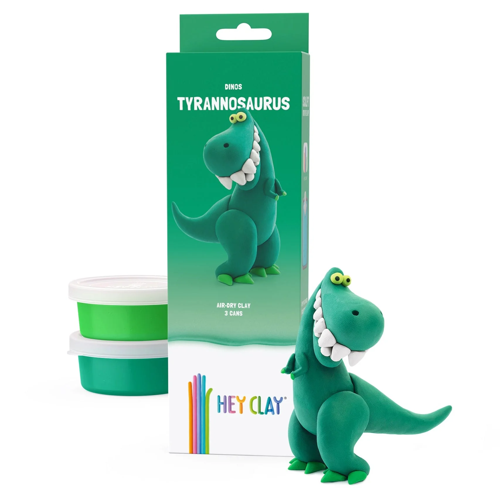 Kleiset Dinos Tyrannosaurus - 3 potjes