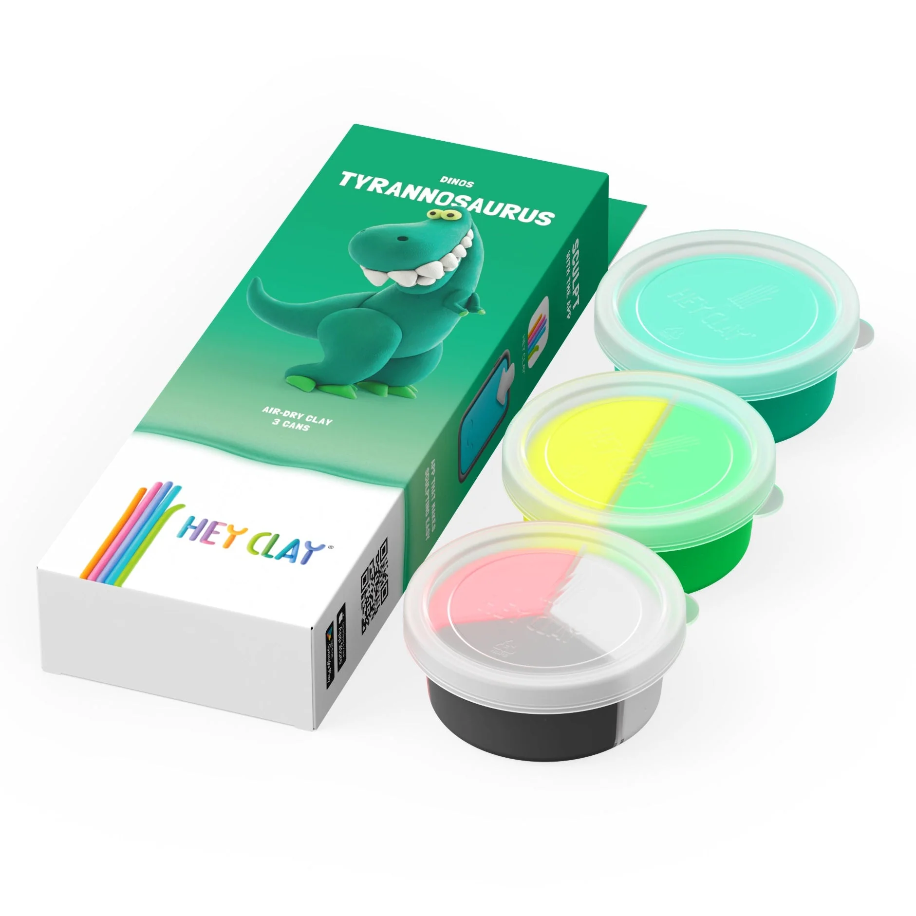 Kleiset Dinos Tyrannosaurus - 3 potjes - Image 2