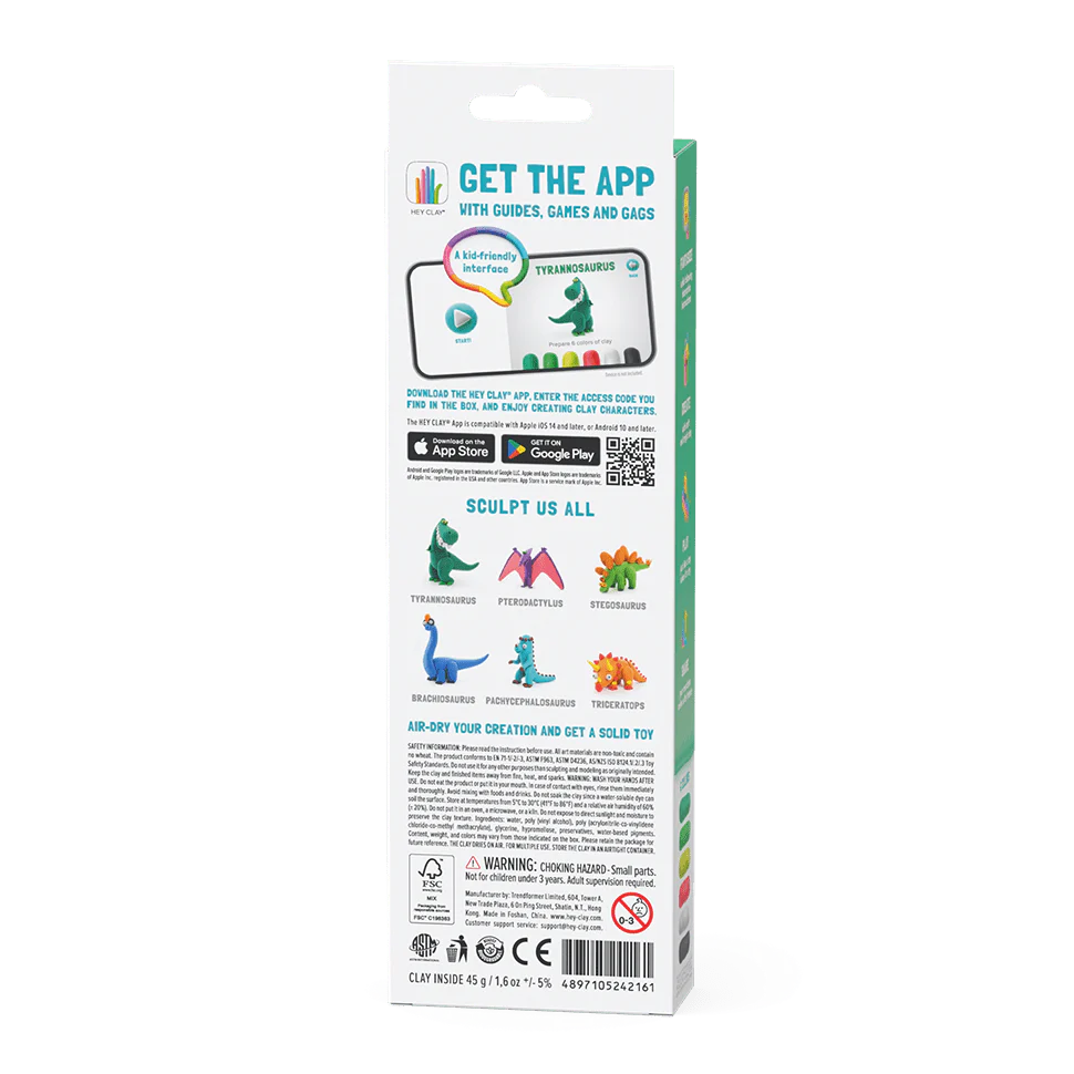Kleiset Dinos Tyrannosaurus - 3 potjes - Image 6