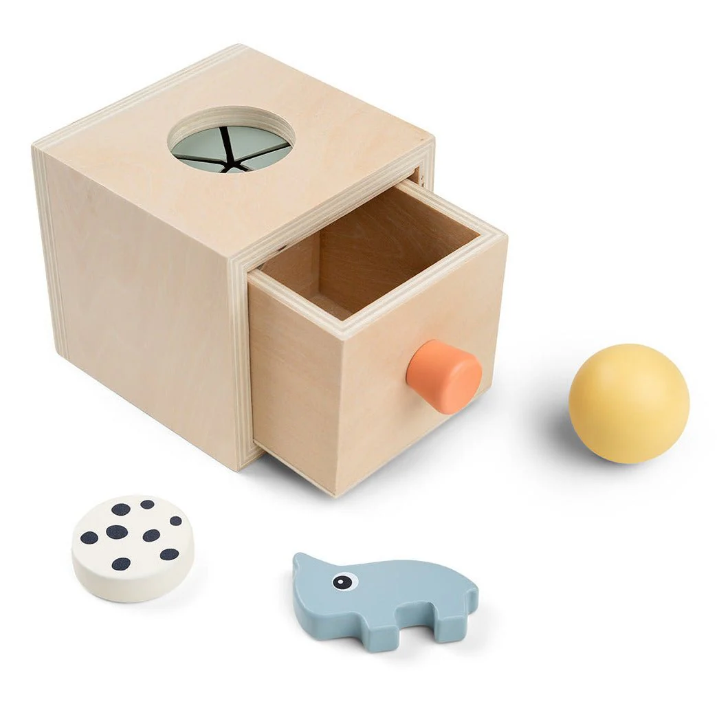 Houten sorteerspeeltje - Hide&Find Box Nozo Colour mix