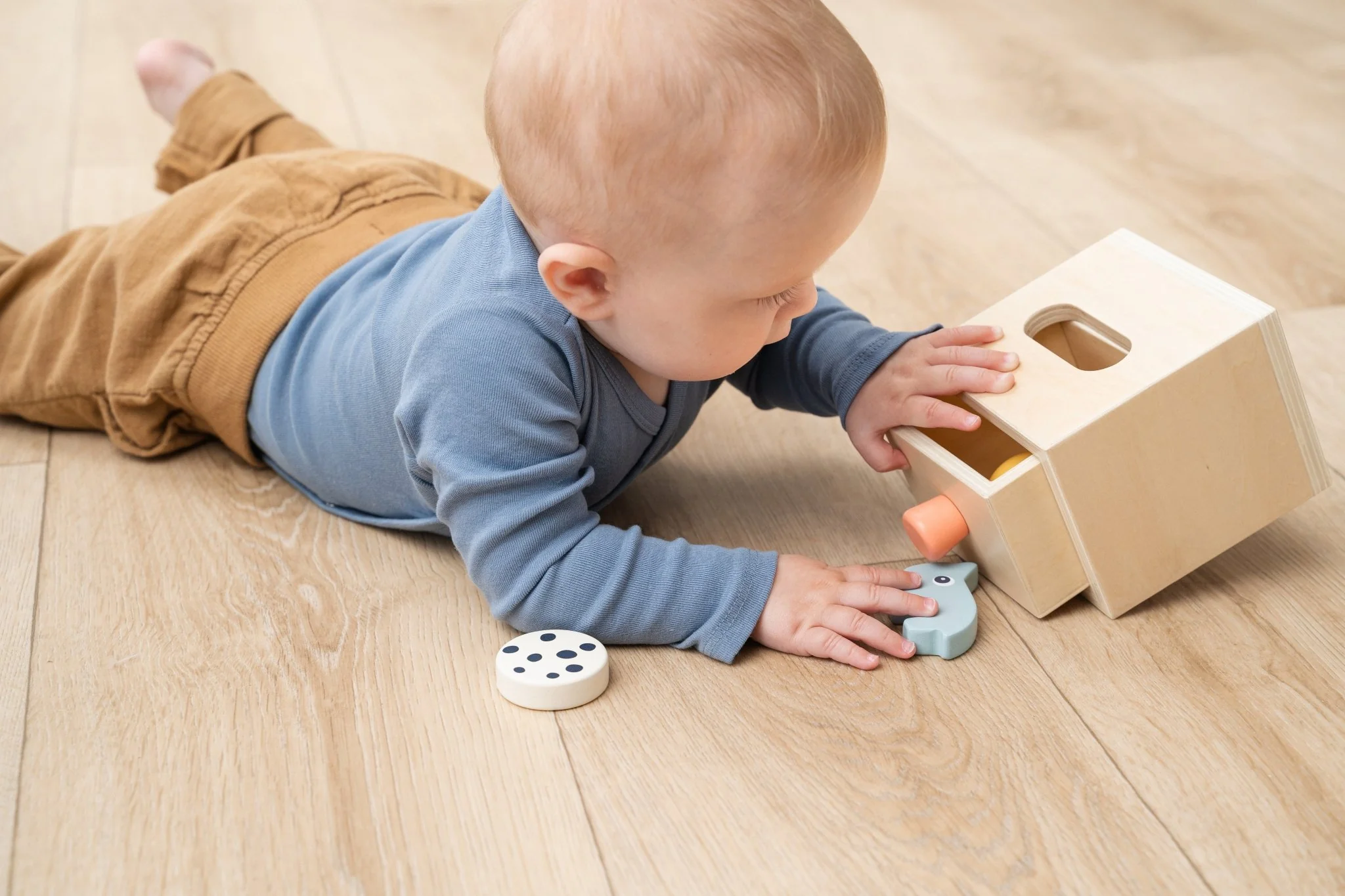 Houten sorteerspeeltje - Hide&Find Box Nozo Colour mix - Image 8
