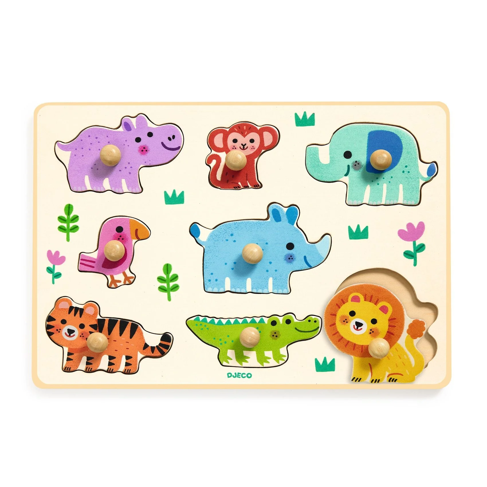 Houten noppenpuzzel - Hippon'Co