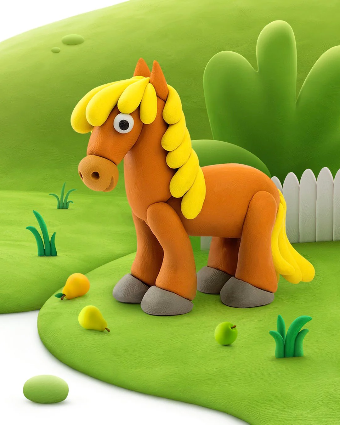 Kleiset Farm Animals Horse - 3 potjes - Image 8