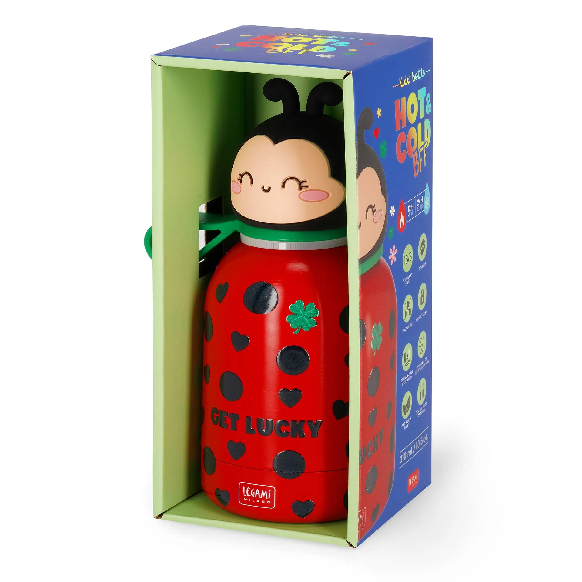 Isothermische RVS drinkfles - Hot&Cold Bff Ladybug - Image 4