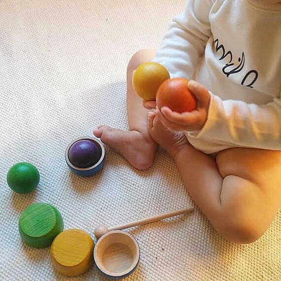 Houten Bakjes En Balletjes - Bowls & Balls - set van 18 - Image 2