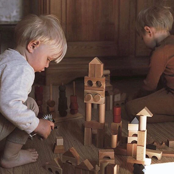 Houten Blokken Natural Tray - 54 stuks - Image 4