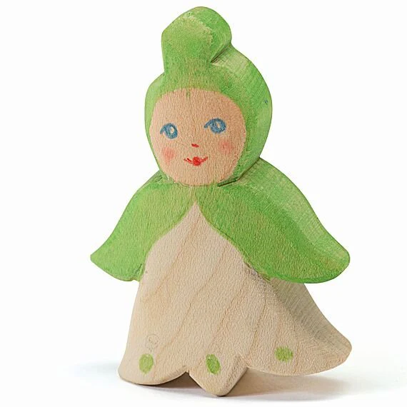 Houten Figuur - Bloemenkind Sneeuwklokje - Image 2