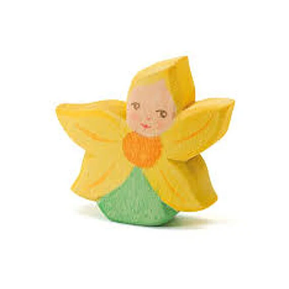 Houten Figuur - Bloemenkind Zonnebloem - Image 4