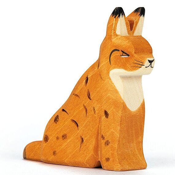 Houten Figuur - Lynx Zittend - Image 2