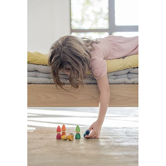 Houten Kabouters Rainbow Tomtens - Set van 6 - Image 5