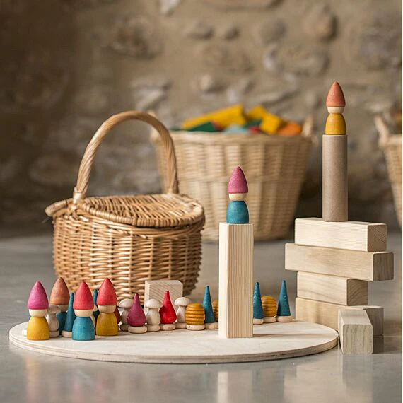 Houten Kabouterset Nins Tomten - Set van 30 - Image 3