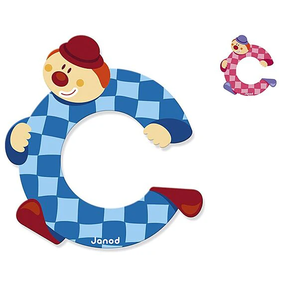 Houten Letter Clown C - Image 2