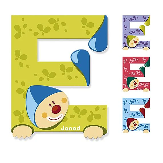 Houten Letter Clown - E - Image 2