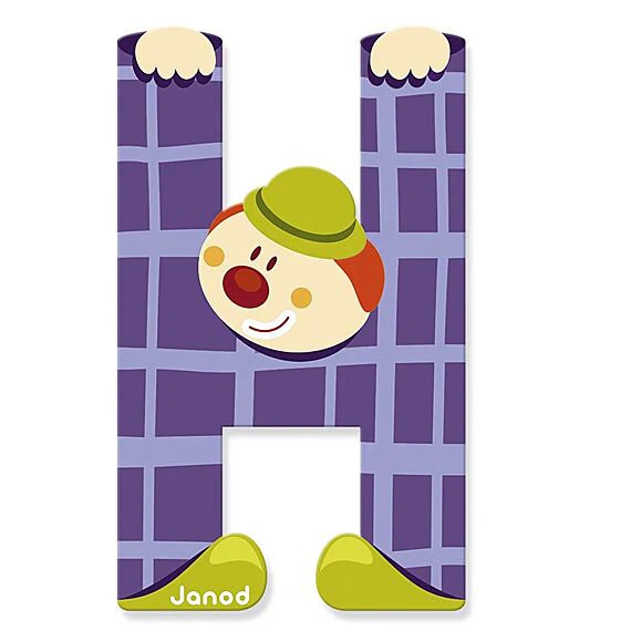 Houten Letter Clown - H - Image 2