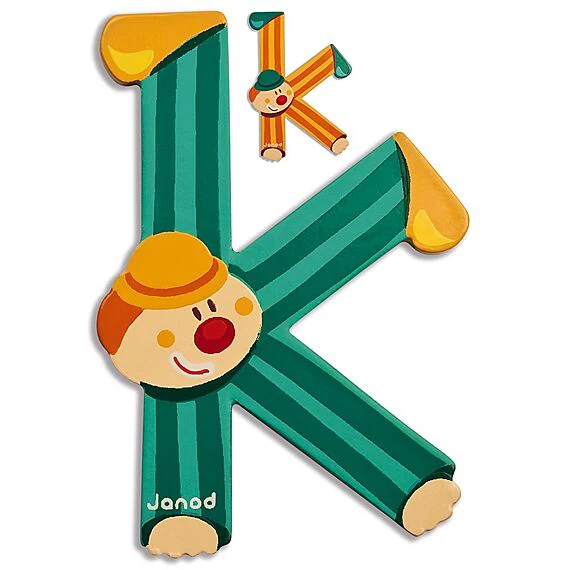Houten Letter Clown - K - Image 2