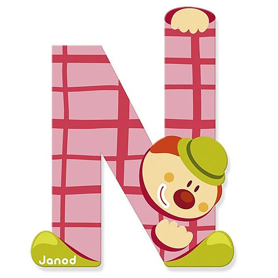 Houten Letter Clown - N - Image 2