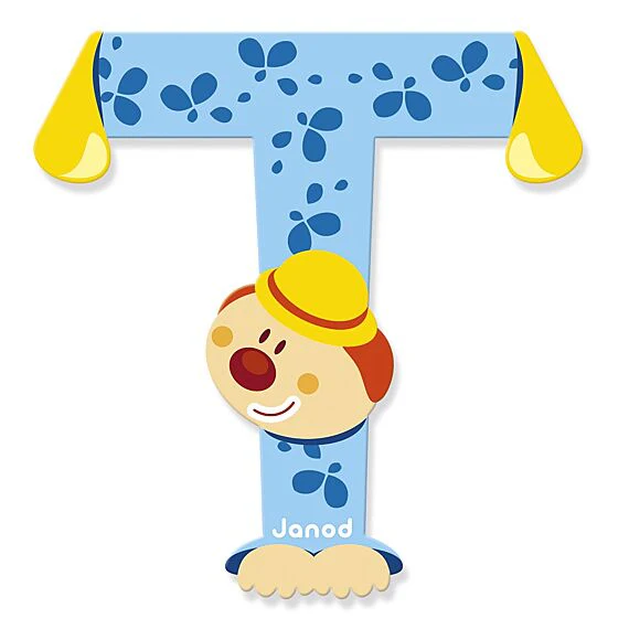 Houten Letter Clown - T - Image 2