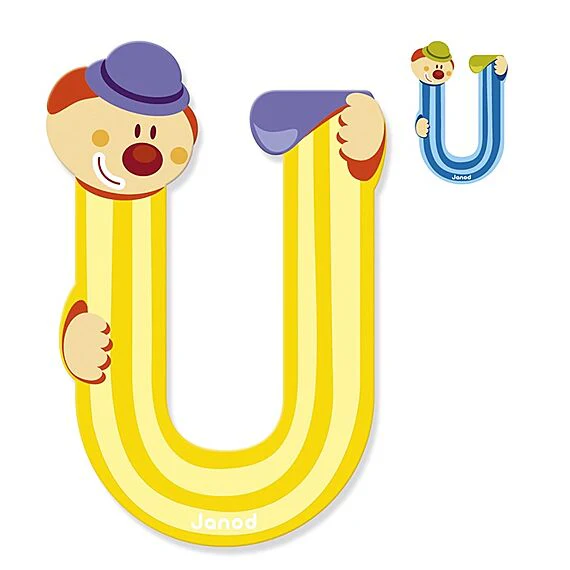 Houten Letter Clown - U - Image 2