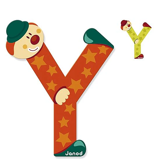 Houten Letter Clown - Y - Image 2