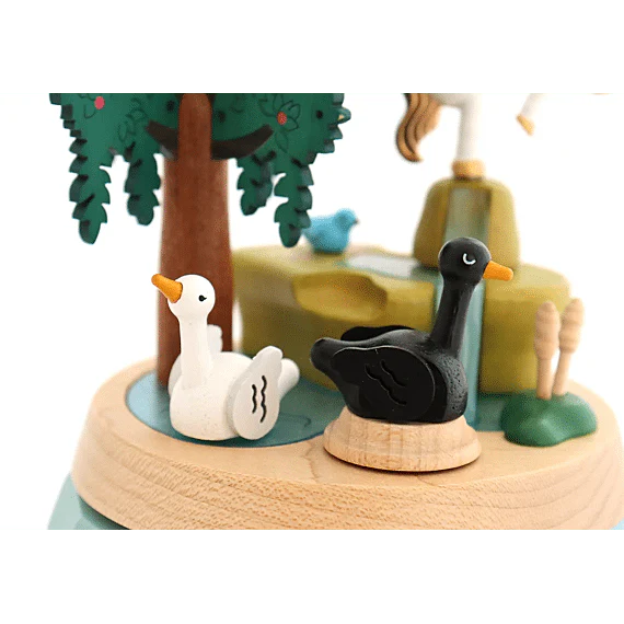 Houten Muziekdoos Unicorn With Swans N°51 - Image 4