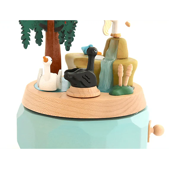 Houten Muziekdoos Unicorn With Swans N°51 - Image 5