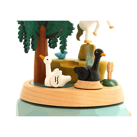 Houten Muziekdoos Unicorn With Swans N°51 - Image 7