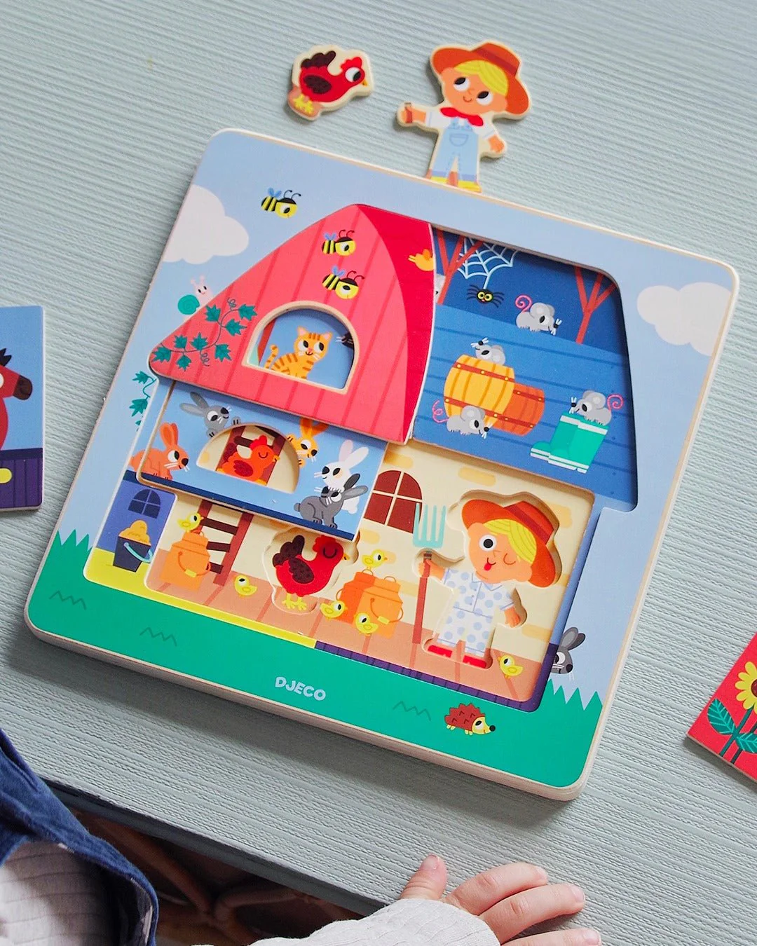 Houten Puzzel met 3 niveaus - Chez Moo - Image 5